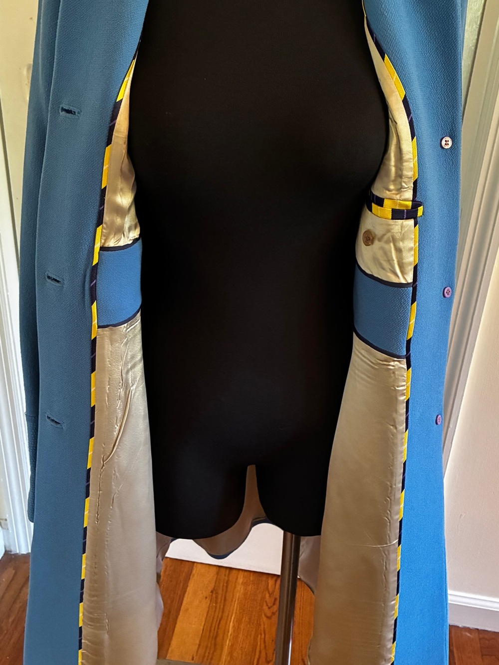 J. Crew tailored sky blue coat size 6/S - Picture 6 of 9